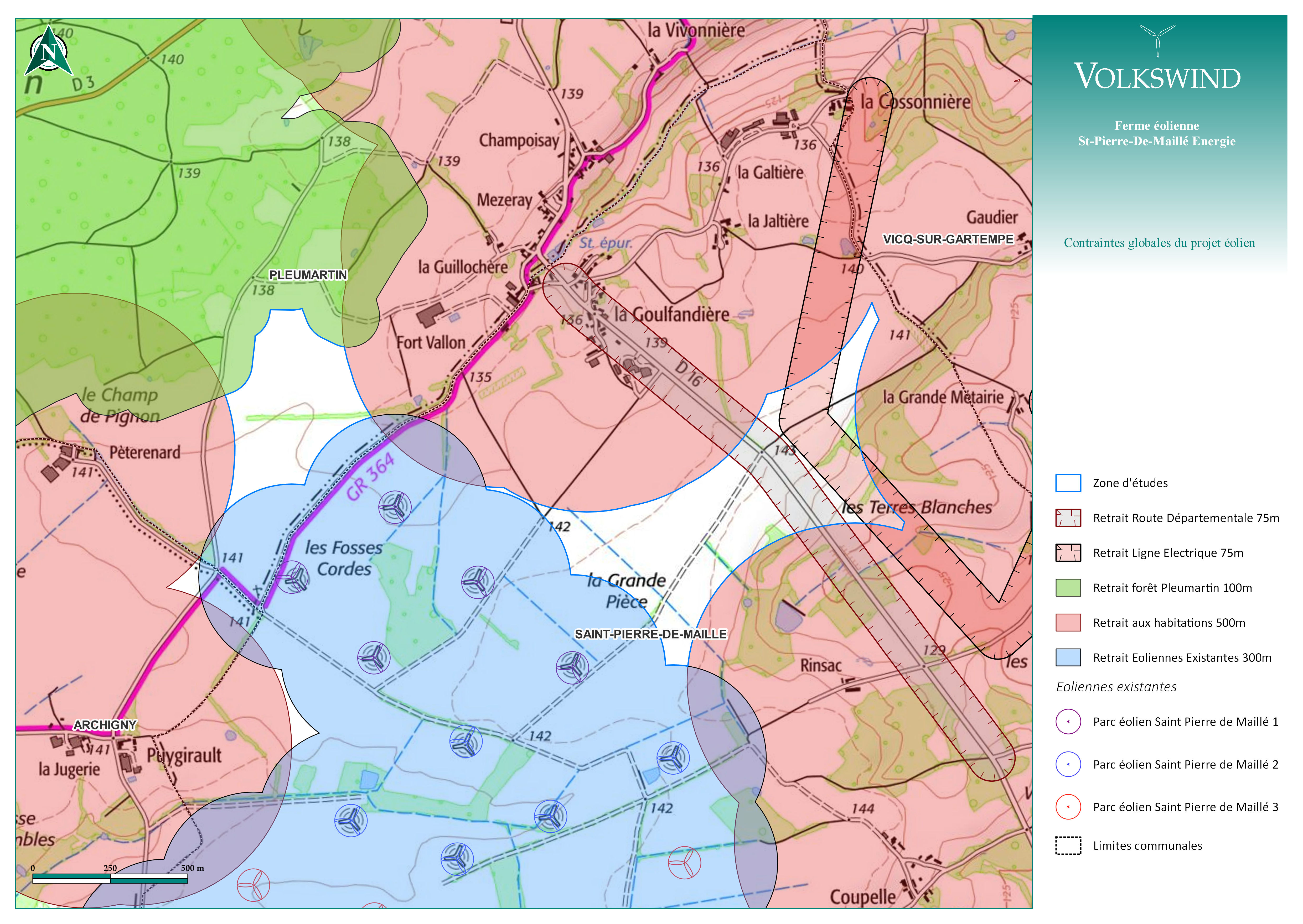 carte des contraintes